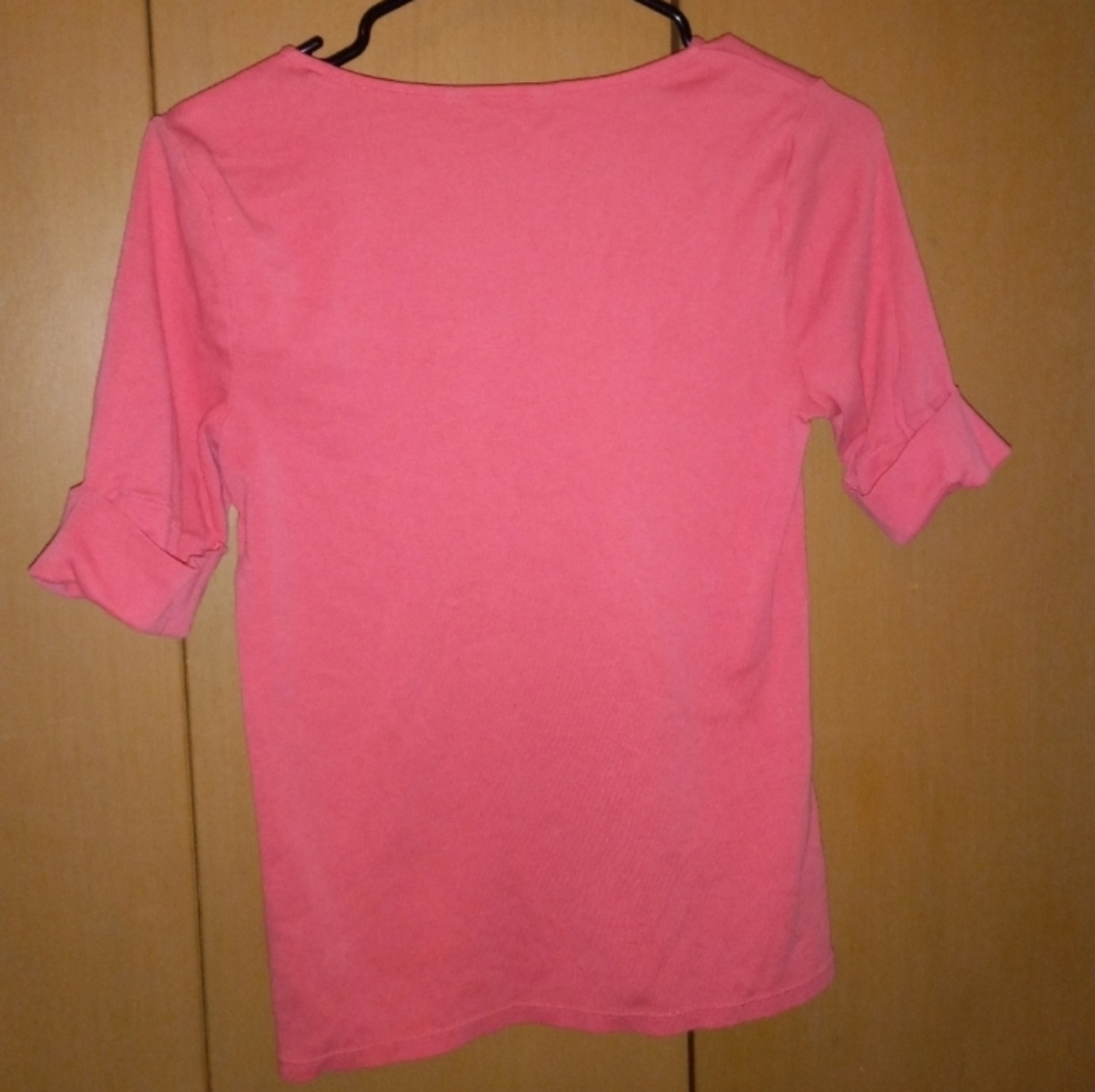 LAUREN RALPH LAUREN V-NECK. WOMENS SIZE M. CORAL REEF COLOR. - Picture 12 of 12